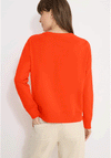 Cecil Embroidered Detail Sweatshirt, Orange