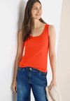 Cecil Basic Sleeveless Vest Top, Orange