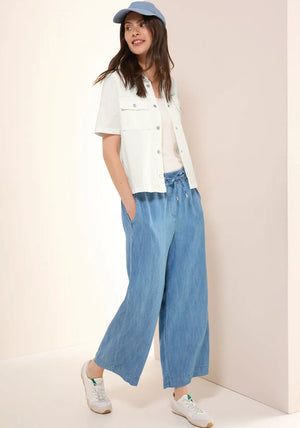 Cecil Short Sleeve Overshirt, Off White