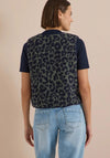 Cecil Teddy Leopard Gilet, Green