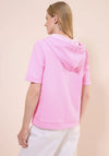 Cecil Drawstring Hooded Top, Pink