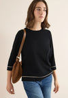 CECIL PIPING DETAIL ROUND NECK