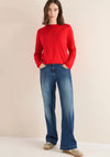 CECIL TOS SOLID FUNNEL NECK