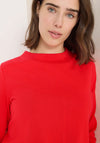 CECIL TOS SOLID FUNNEL NECK