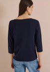 Cecil Cropped Sleeve Top, Green