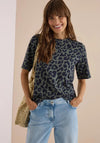 Cecil Leopard Print Short Sleeve T-Shirt, Green