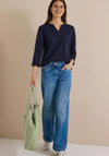 CECIL  SOLID MESH TUNIC