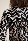CECIL 2 COLOR PRINTED BLOUSE