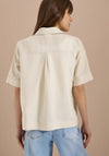 Cecil Linen Short Sleeve Shirt, Beige