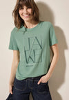 Cecil Graphic Text T-Shirt, Green