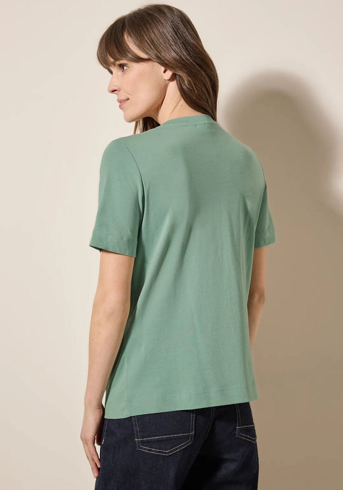 Cecil Graphic Text T-Shirt, Green
