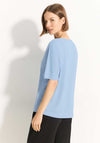 Cecil V Neck T-Shirt, Topaz Blue