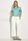 Cecil Loose Fit 7/8th Trousers, Vanilla White