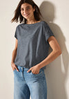Cecil Button Shoulder T-Shirt, Grey