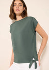 Cecil Stud Trim Tie Trim T-Shirt, Green