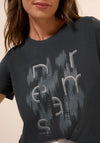 Cecil Foil Graphic Print T-Shirt, Grey