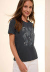 Cecil Foil Graphic Print T-Shirt, Grey
