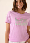 Cecil Foil Graphic Print T-Shirt, Pink