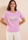 Cecil Foil Graphic Print T-Shirt, Pink