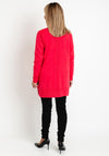Cecil Open Long Knitted Cardigan, Cosy Coral
