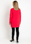 Cecil Open Long Knitted Cardigan, Cosy Coral