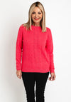 Cecil Cable Knit Sweater, Cosy Coral