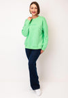 Cecil Paradise Embroidered Sweatshirt, Green