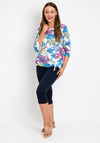 Cecil Crease Look Floral T-Shirt, White Multi
