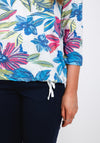 Cecil Crease Look Floral T-Shirt, White Multi