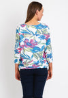 Cecil Crease Look Floral T-Shirt, White Multi