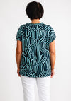 Cecil Contrast Print Short Sleeve T-Shirt, Green Multi