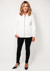 Cecil 3D Sweat Bomber Jacket, White