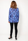 Cecil Aztec Print Knit Elastic Trim Jumper, Purple