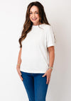 Cecil Textured Detail T-Shirt, White