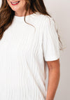 Cecil Textured Detail T-Shirt, White