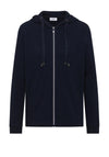 Cecil Waffle Knit Full Zip Hoodie, Navy