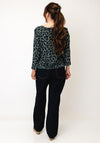 Cecil Leopard Print T-Shirt, Green Multi