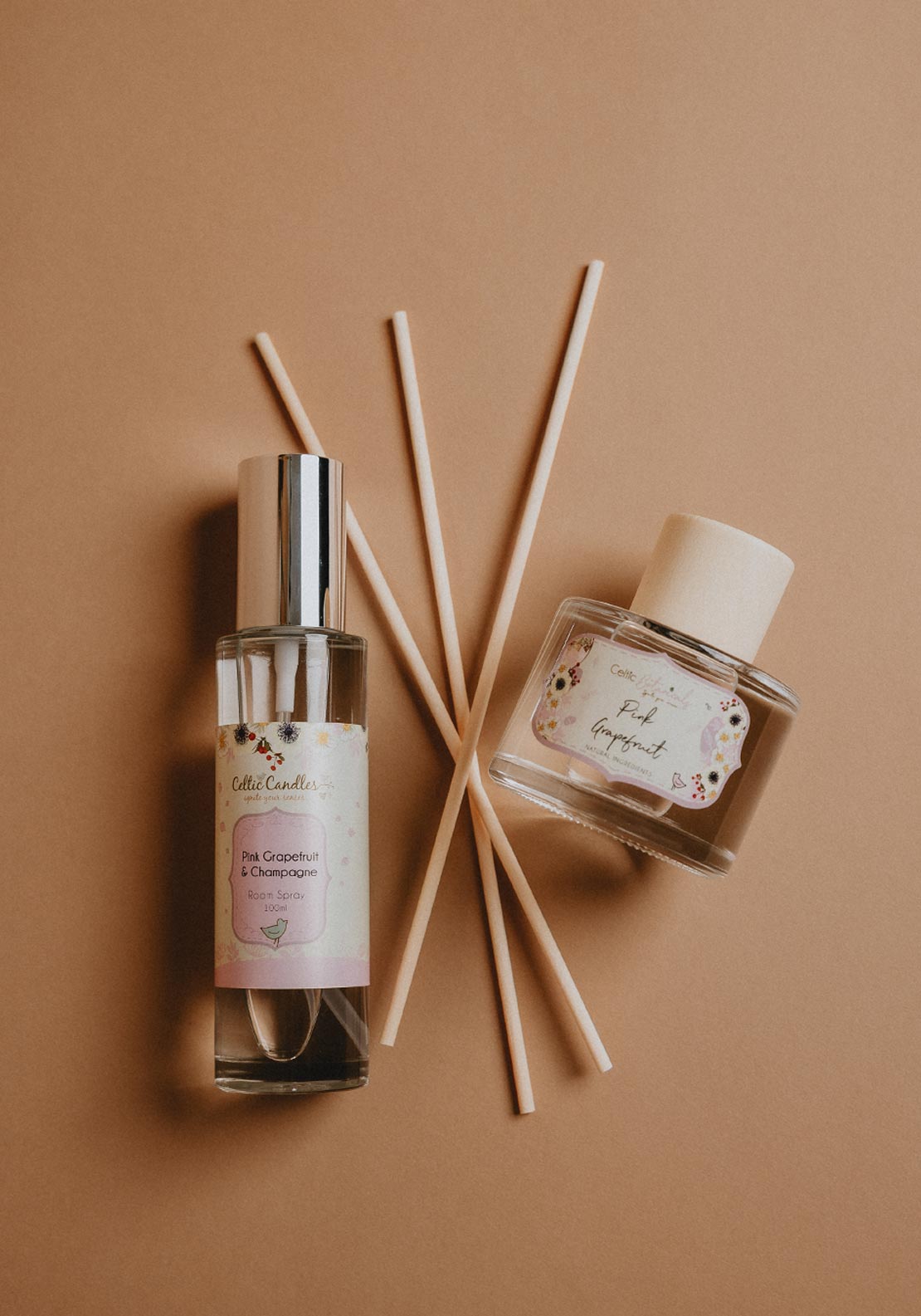 Celtic Reed Celtic Botanicals Pink Grapefruit & Champagne Reed Diffuser & Room Spr ...