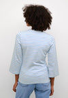 KAFFE Kaliddy Striped T-Shirt, Blue & White