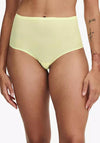 Chantelle One Size High Waist Soft Stretch Brief, Lemon