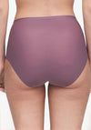 Chantelle One Size High Waist Soft Stretch Brief, Wine