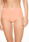 Chantelle One Size High Waist Soft Stretch Brief, Mocha Mousse
