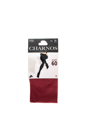 Charnos Opaque Matt 60 Denier Tights, Berry