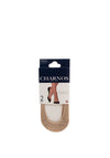 Charnos 2 Pairs of Invisible Cotton Shoe Liners, Natural