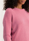 YAYA Crewneck Chenille Crewneck Sweater, Morning Glory Pink