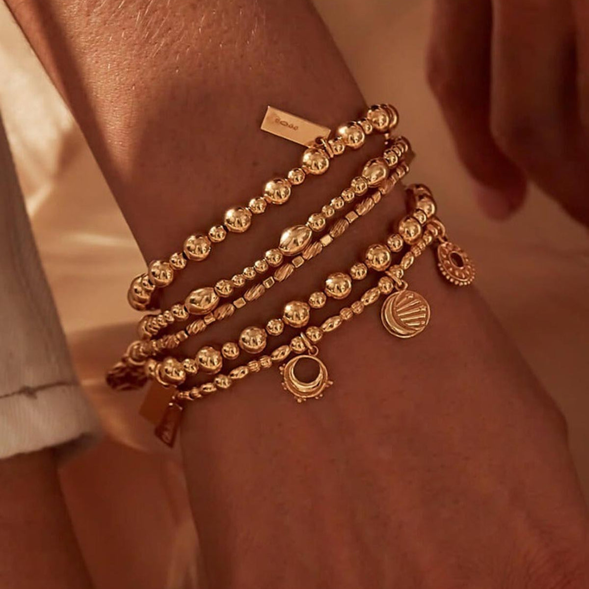 ChloBo Cute Oval Bracelet, Gold