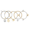 ChloBo Inner Spirit Mixed Metal Stack of 5 Bracelets