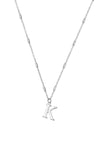 ChloBo Initial Necklace, Silver
