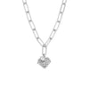 ChloBo Link Chain Faith & Love Necklace, Silver