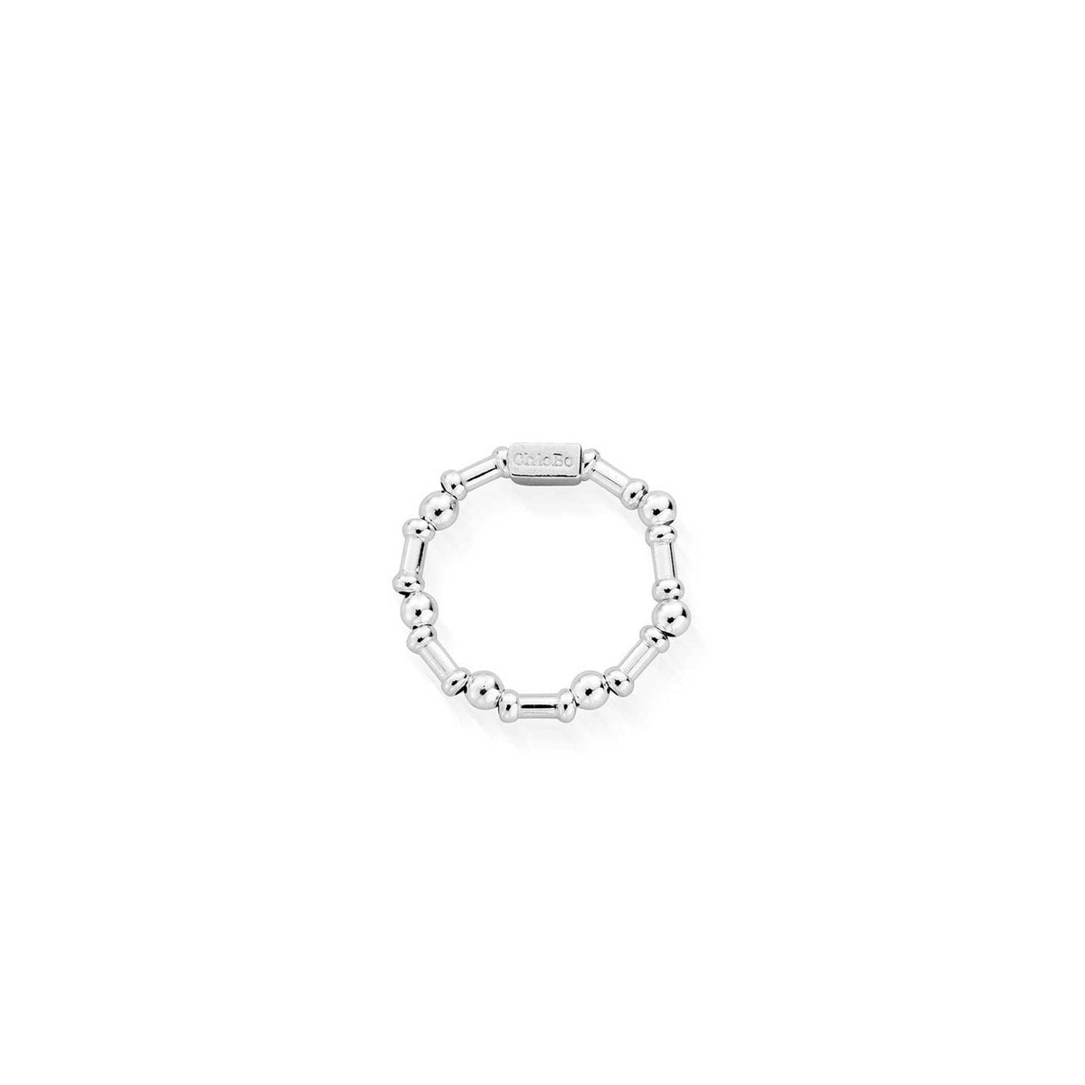 ChloBo Rhythm of Water Stretch Ring, Silver
